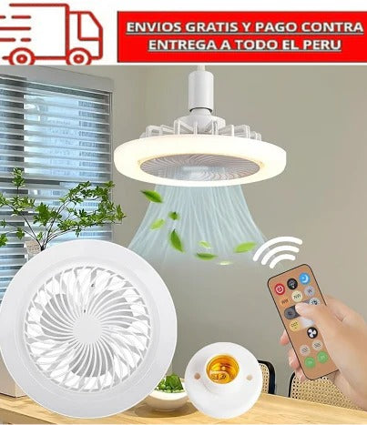 💡 FOCO LED 3 EN 1 CON VENTILADOR 360° - 50 WATTS ✨ ¡OFERTÓN IMPERDIBLE!